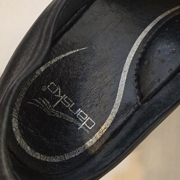 Dansko Tenley Women Black Gray Leather Comfort Shoe  Size 40(10 us) - Picture 5 of 8